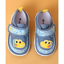 Cute Walk by Babyhug Casual Shoes Velcro Closure & Dino Patch - Blue