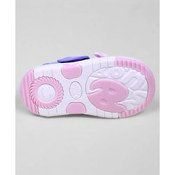 Cute Walk by Babyhug Casual Shoes With Velcro Closure & Bow Applique - Purple