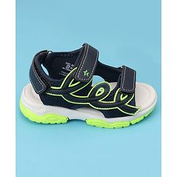 Cute Walk by Babyhug Velcro Closure Sandals - Navy Blue