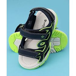 Cute Walk by Babyhug Velcro Closure Sandals - Navy Blue