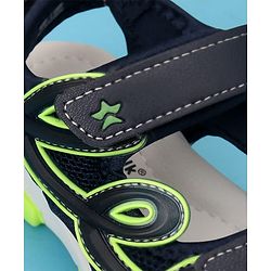Cute Walk by Babyhug Velcro Closure Sandals - Navy Blue
