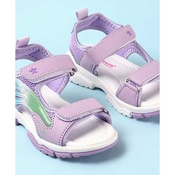 Cute Walk by Babyhug Velcro Closure Sandals - Purple