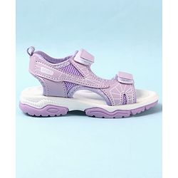 Cute Walk by Babyhug Velcro Closure Sandals with Abstract Print - Purple