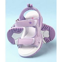 Cute Walk by Babyhug Velcro Closure Sandals with Abstract Print - Purple