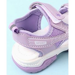 Cute Walk by Babyhug Velcro Closure Sandals with Abstract Print - Purple