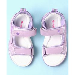 Cute Walk by Babyhug Velcro Closure Sandals with Abstract Print - Purple