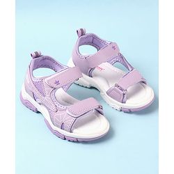 Cute Walk by Babyhug Velcro Closure Sandals with Abstract Print - Purple