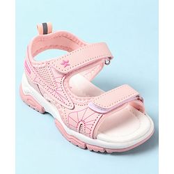 Cute Walk by Babyhug Velcro Closure Sandals with Abstract Print - Purple