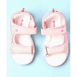 Cute Walk by Babyhug Velcro Closure Sandals with Abstract Print - Purple