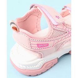 Cute Walk by Babyhug Velcro Closure Sandals with Abstract Print - Purple