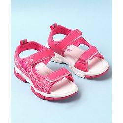 Cute Walk by Babyhug Velcro Closure Sandals with Abstract Print - Purple