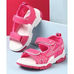 Cute Walk by Babyhug Velcro Closure Sandals with Abstract Print - Purple