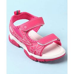 Cute Walk by Babyhug Velcro Closure Sandals with Abstract Print - Purple