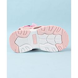 Cute Walk by Babyhug Velcro Closure Sandals with Star Applique - Purple