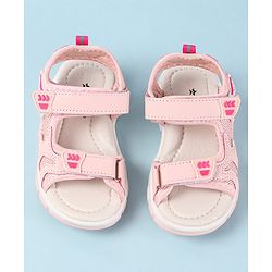 Cute Walk by Babyhug Velcro Closure Sandals with Star Applique - Purple