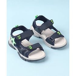 Cute Walk by Babyhug Velcro Closure Sandals with Star Applique - Purple