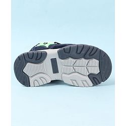 Cute Walk by Babyhug Velcro Closure Sandals with Star Applique - Purple