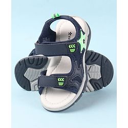 Cute Walk by Babyhug Velcro Closure Sandals with Star Applique - Purple
