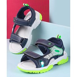 Cute Walk by Babyhug Velcro Closure Sandal With Colour Block - Navy Blue