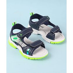 Cute Walk by Babyhug Velcro Closure Sandal With Colour Block - Navy Blue