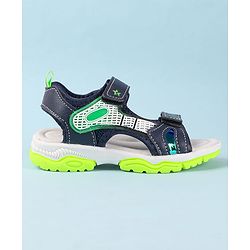 Cute Walk by Babyhug Velcro Closure Sandal With Colour Block - Navy Blue