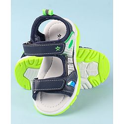 Cute Walk by Babyhug Velcro Closure Sandal With Colour Block - Navy Blue
