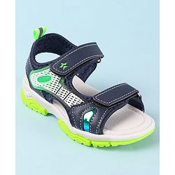 Cute Walk by Babyhug Velcro Closure Sandal With Colour Block - Navy Blue