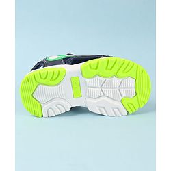 Cute Walk by Babyhug Velcro Closure Sandal With Colour Block - Navy Blue