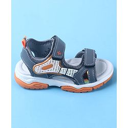 Cute Walk by Babyhug Velcro Closure Sandal With Colour Block - Navy Blue