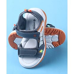 Cute Walk by Babyhug Velcro Closure Sandal With Colour Block - Navy Blue