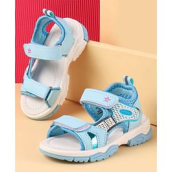 Cute Walk by Babyhug Velcro Closure Sandal With Colour Block - Navy Blue