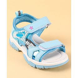 Cute Walk by Babyhug Velcro Closure Sandal With Colour Block - Navy Blue