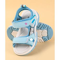 Cute Walk by Babyhug Velcro Closure Sandal With Colour Block - Navy Blue