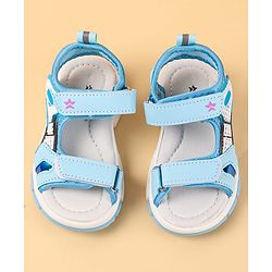 Cute Walk by Babyhug Velcro Closure Sandal With Colour Block - Navy Blue