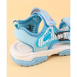 Cute Walk by Babyhug Velcro Closure Sandal With Colour Block - Navy Blue