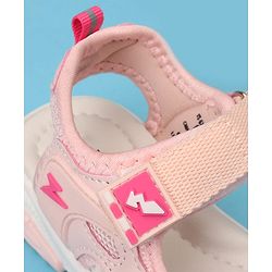 Cute Walk by Babyhug Solid Color Velcro Closure Sandals - Navy Blue