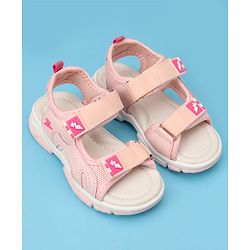 Cute Walk by Babyhug Solid Color Velcro Closure Sandals - Navy Blue