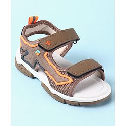 Cute Walk by Babyhug Velcro Closure Sandals - Brown