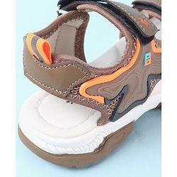 Cute Walk by Babyhug Velcro Closure Sandals - Brown
