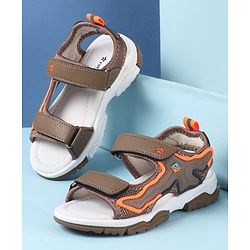 Cute Walk by Babyhug Velcro Closure Sandals - Brown