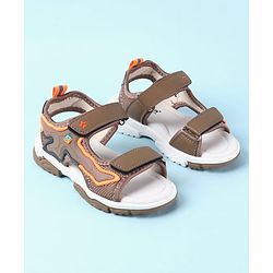 Cute Walk by Babyhug Velcro Closure Sandals - Brown