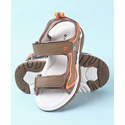 Cute Walk by Babyhug Velcro Closure Sandals - Brown