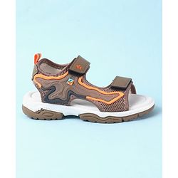 Cute Walk by Babyhug Velcro Closure Sandals - Brown