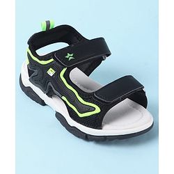 Cute Walk by Babyhug Velcro Closure Sandals - Black