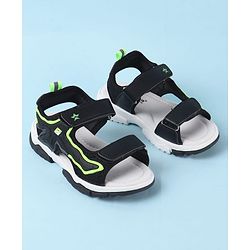 Cute Walk by Babyhug Velcro Closure Sandals - Black