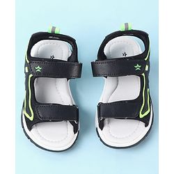 Cute Walk by Babyhug Velcro Closure Sandals - Black