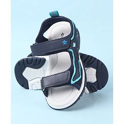 Cute Walk by Babyhug Velcro Closure Sandals - Black