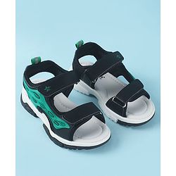 Cute Walk by Babyhug Velcro Closure Sandals - Black