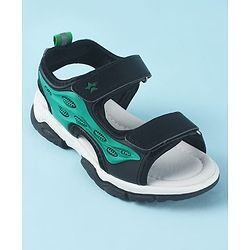 Cute Walk by Babyhug Velcro Closure Sandals - Black