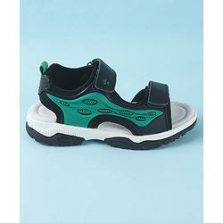 Cute Walk by Babyhug Velcro Closure Sandals - Black